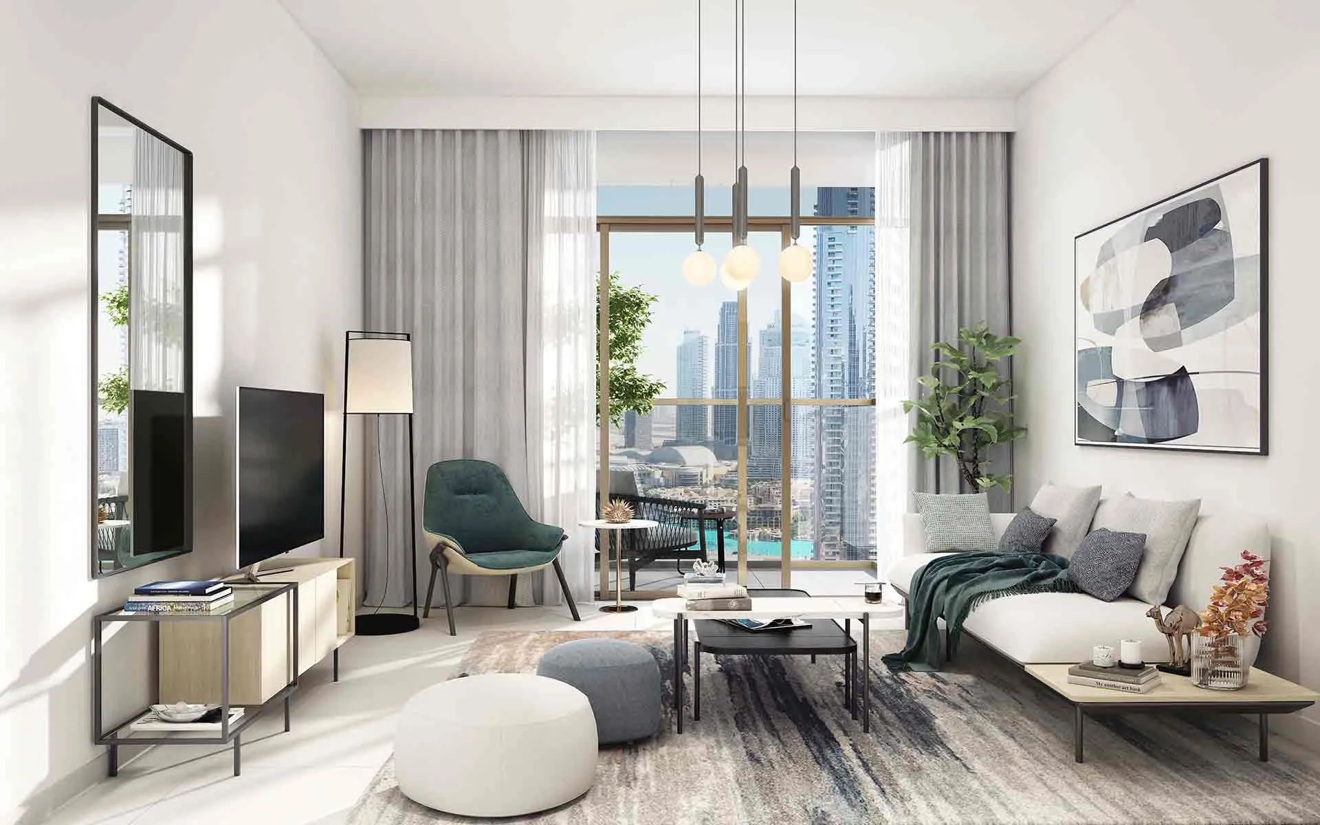 Edge-Realty-Элитные трехспальные апартаменты в Burj Crown